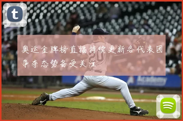 奥运金牌榜直播持续更新各代表团争夺态势备受关注